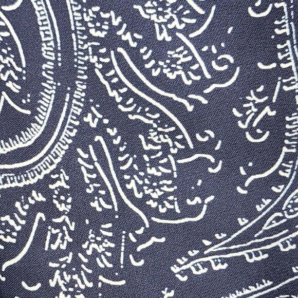 Etro Women's Monochrome Paisley Printed Midi Dress With Ruffle - 48 - Picture 6 of 9